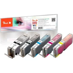 Peach Combi Pack XL s čipem, kompatibilní s Canon PGI-550, CLI-551XL