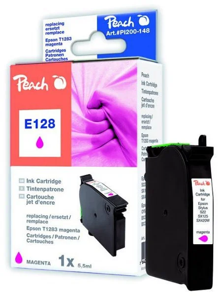 Peach Epson E128 Magenta/purpurová kompatibilní s T1283