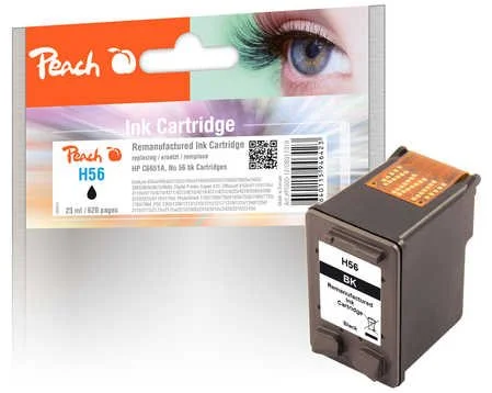 Peach H56 čierna kompatibilná s HP No. 56, C6656AE (PI300-12) 311319