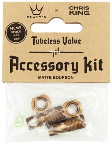 PEATY'S X CHRIS KING (MK2) BOURBON TUBELESS VALVES ACCESSORY KIT 