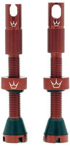 PEATY'S X CHRIS KING (MK2) RED TUBELESS VALVES 42MM 