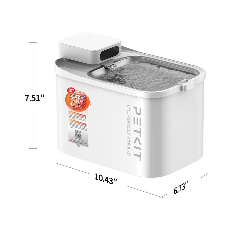 Petkit Eversweet Max 2 - inteligentná fontána pre domáce zvieratá s UVC čerpadlom