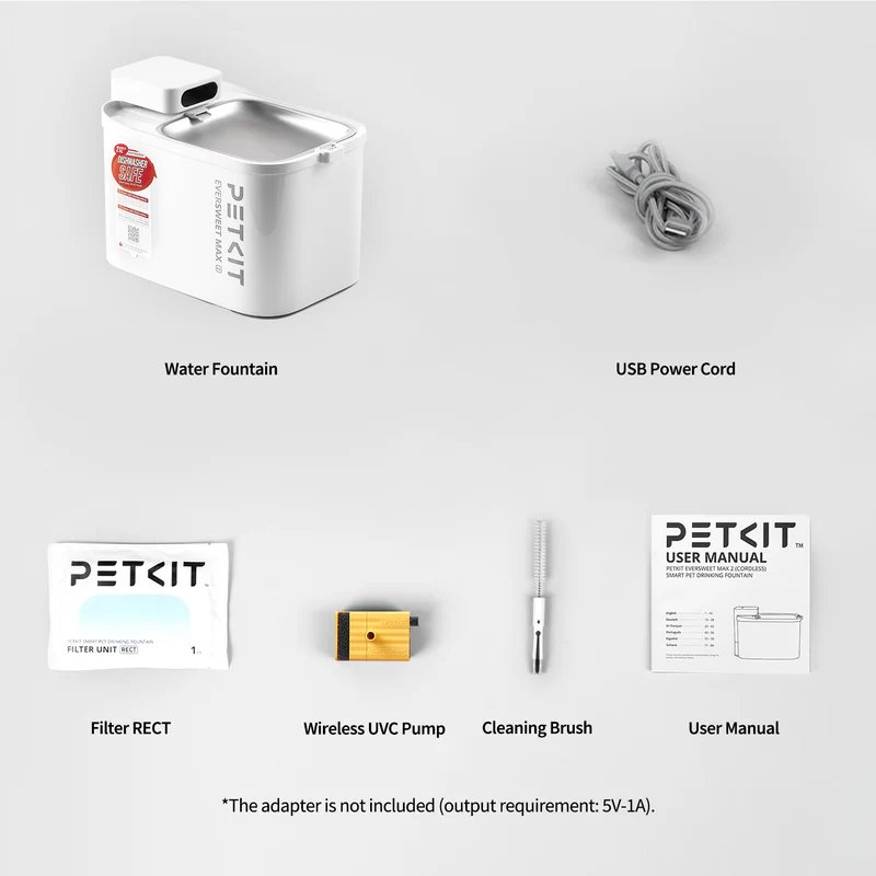 Petkit Eversweet Max 2 - inteligentná fontána pre domáce zvieratá s UVC čerpadlom