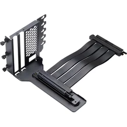 Phanteks Vertical GPU Bracket II + PCI-E 4.0 x16 riser ribbon cable, black