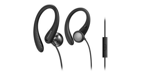 PHILIPS TAA1105 Sportovní sluchátka do uší s mikrofonem, černá
