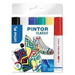 PILOT Set dekorativních popisovačů "Pintor M", 6 barev klasik, 1,4 mm