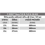 Pirelli P ZERO™ Race TLR Colour Edition, 26 - 622, TechWALL+, 127 tpi, SmartEVO, červená
