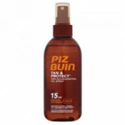 Piz Buin Tan & Protect Tan Accelerating Oil Spray SPF15 Sprej na opaľovanie 150 ml pre ženy