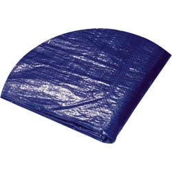 Plachta zakrývací kulatá, O 3,2 - 3,6 m, 120g/m2, modro - stříbrná