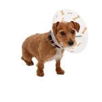 Plastový obojok Buster Bone orange 12,5cm