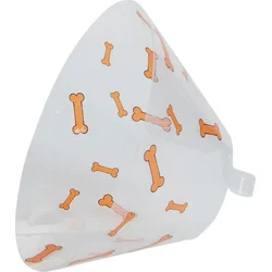 Plastový obojok Buster Bone orange 12,5cm