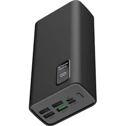 Platinet Power Bank PMPB30WQC728B 30000mAh PD3.0 QC3.0 display černá