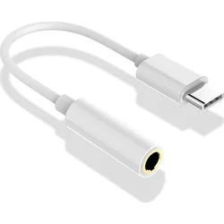 Platinet redukce USB-C JACK 3,5mm 0,1m bílá (PMMA9824)