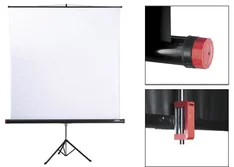 Plátno REFLECTA TRIPOD Lux 180x180cm, čierna zadná strana