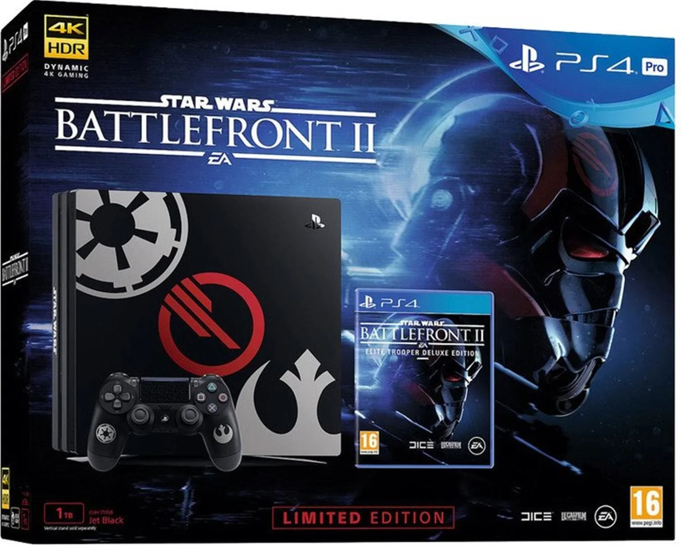 PlayStation 4 Pro 1TB Star Wars + Star Wars BattleFront II (PS719973164) TSBOHEMIA.CZ