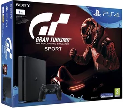 PlayStation 4 Slim 1TB, černá + hra Gran Turismo Sport + PS Plus 14 dní