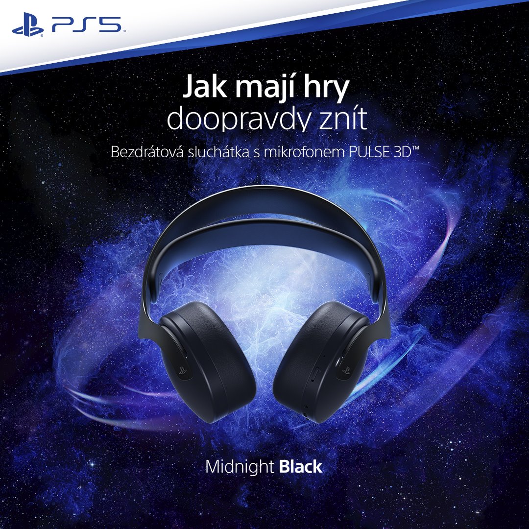 PlayStation 5 - Bezdrôtový headset PULSE 3D Midnight Black