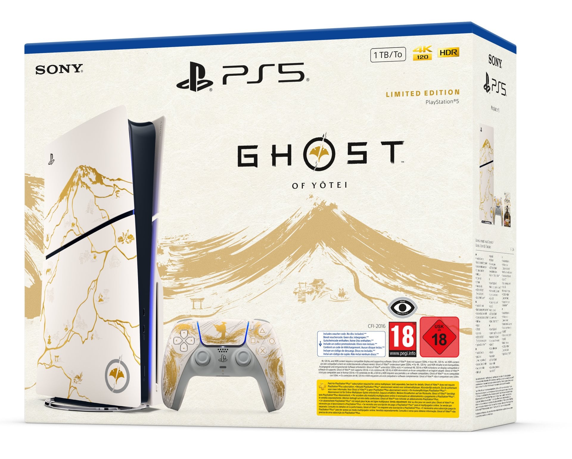 PlayStation 5 (Slim) Ghost of Yotei Gold limit. edice