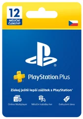 PlayStation Plus Card členství na 12 měsíců