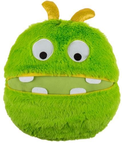 Plyšový polštář Zippy Friends, zelený