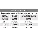 Pneumatika Pirelli P7 Sport, 32 – 622, TechBELT, 60 tpi, Pro (cestná), čierna