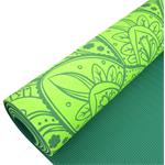 Podložka LIFEFIT YOGA MAT MANDALA DUO, 183x58x0,6cm, zelená