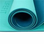 Podložka LIFEFIT YOGA MAT RELAX DUO, 183x58x0,6cm, tyrkysová