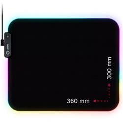 Podložka pod myš LORGAR STELLER 913 (M), RGB, WP Gameware, 360 x 300 x 3 mm