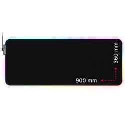 Podložka pod myš LORGAR STELLER 919 (XL), RGB, WP Gameware, 900 x 360 x 3 mm