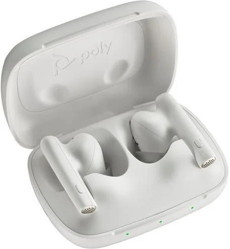 Poly bluetooth headset Voyager Free 60, BT700 USB-A adaptér, nabíjecí pouzdro, bílá