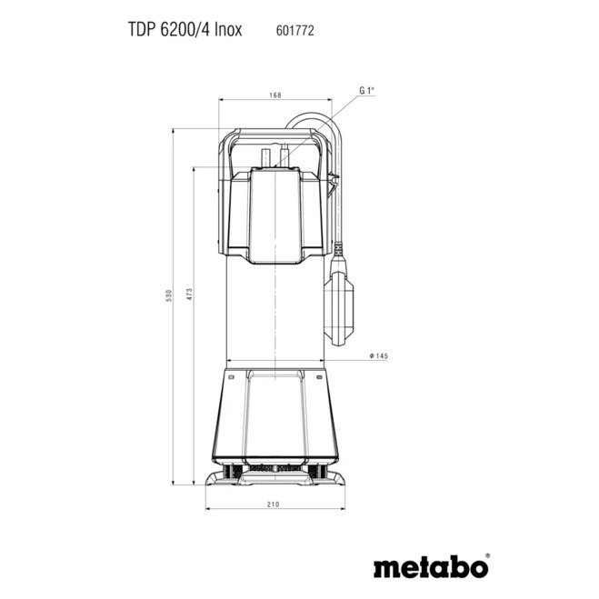 Ponorné tlakové čerpadlo METABO TDP 6200/4 Inox (601772000)