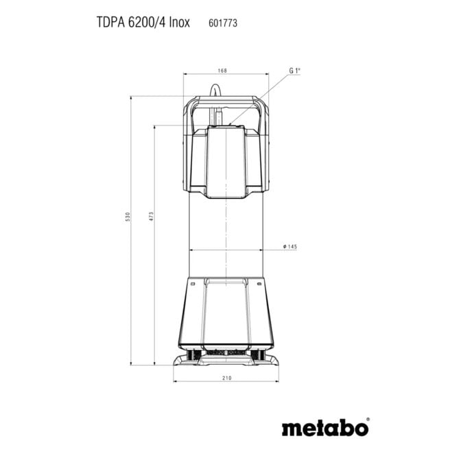 Ponorné tlakové čerpadlo METABO TDPA 6200/4 Inox (601773000)