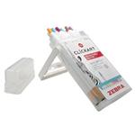 Popisovače "Clickkart", 12 farieb, 0,6 mm, stláčací mechanizmus, ZEBRA 2718