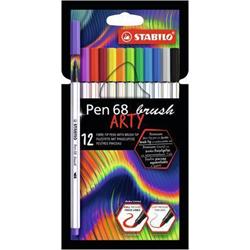 Popisovače STABILO "Pen 68", 12 farieb, 1 mm