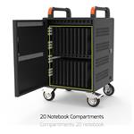 PORT CONNECT CHARGING CABINET 20 Notebooks RACK 1xU 19'', čierny