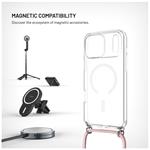 Pouzdro FIXED MagPure Neck s růžovou šňůrkou na krk pro Apple iPhone 17 Pro Max