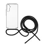 Pouzdro FIXED Pure Neck s černou šňůrkou na krk pro Samsung Galaxy A34 5G