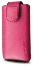 Pouzdro Redpoint Sarif se zavíráním, PU kůže, velikost XL+, růžové