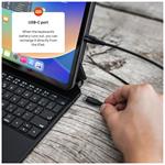 Pouzdro s bezdrátovou klávesnicí FIXED Typee pro Apple iPad Pro 11" (2018-2022)/iPad Air (2020-2025), CZ, černé