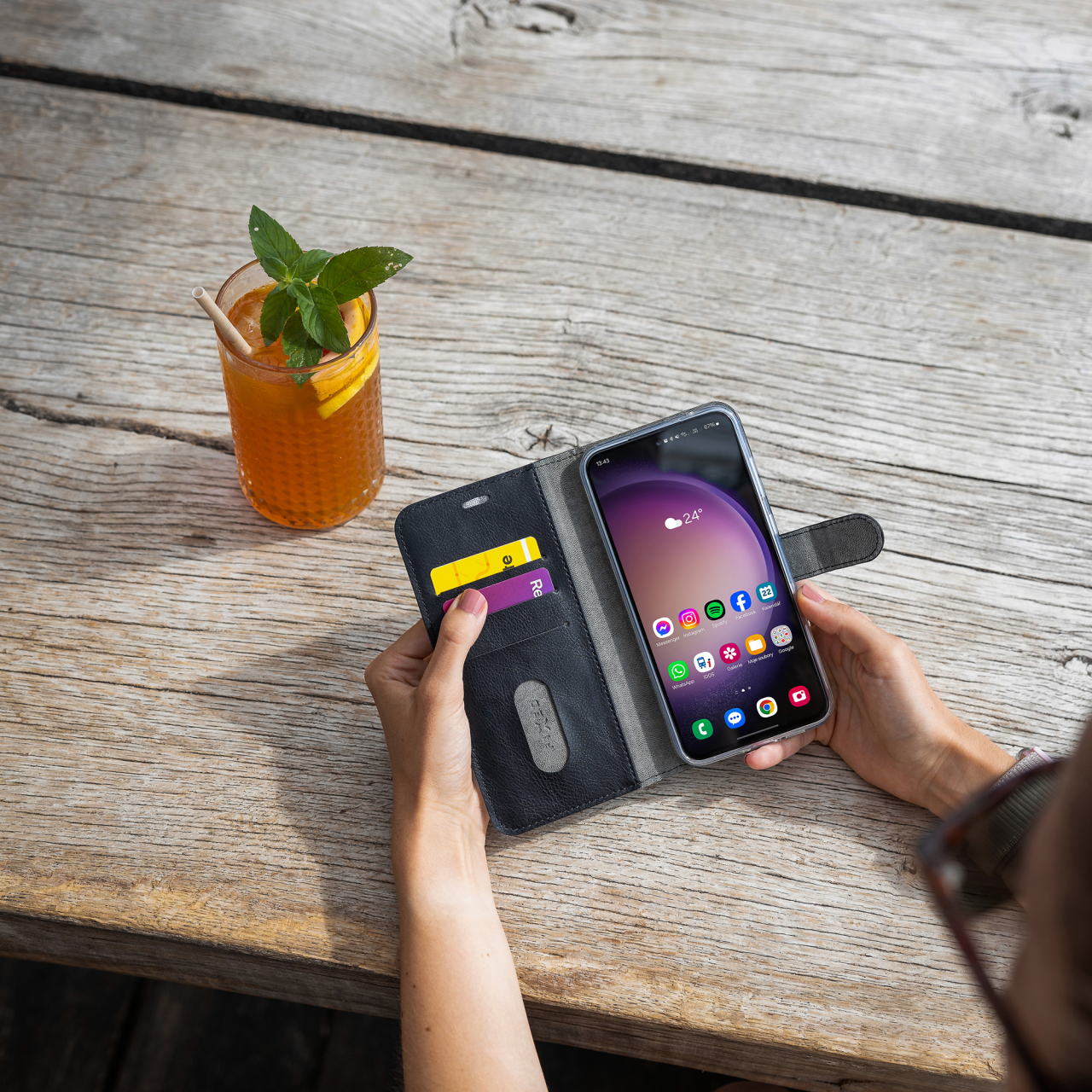 Pouzdro typu kniha FIXED Opus pro Motorola Edge 60 Neo 5G/50 Neo/Moto S50 5G, černé