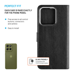 Pouzdro typu kniha FIXED Opus pro Motorola Moto G15/Power, černé