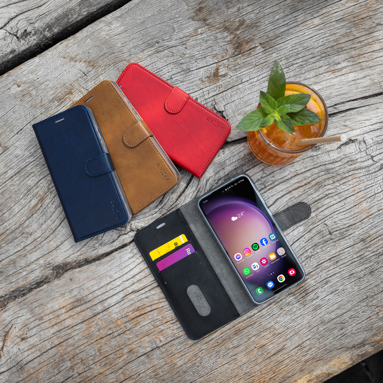 Pouzdro typu kniha FIXED Opus pro Motorola Moto G72, černé