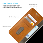 Pouzdro typu kniha FIXED Opus pro Samsung Galaxy A36 5G/A56 5G, hnědé