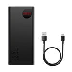 Power banka Baseus Adaman 40000mAh 22,5W 3x USB-A/micro USB/USB-C černá
