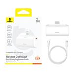 Power banka Baseus Compact 5000mAh 20W USB-C biela