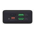 Powerbank Baseus Adaman 2, 20000mAh, 30W, 3xUSB, USB-C (čierna)