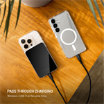 Powerbank FIXED MagZen 5 Crystal s Qi2 a MagSafe, 5000 mAh, čierna