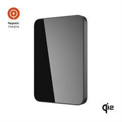 Powerbank FIXED MagZen 5 Crystal s Qi2 a MagSafe, 5000 mAh, čierna
