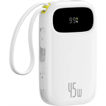 Powerbanka Baseus EnerFill FC31 Qpow 3 20000mAh, 45W, s kabelem USB-C a Lightning bílá