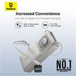 Powerbanka Baseus Free2Pull 20000mAh, 65W, s kabelem USB-C bílá